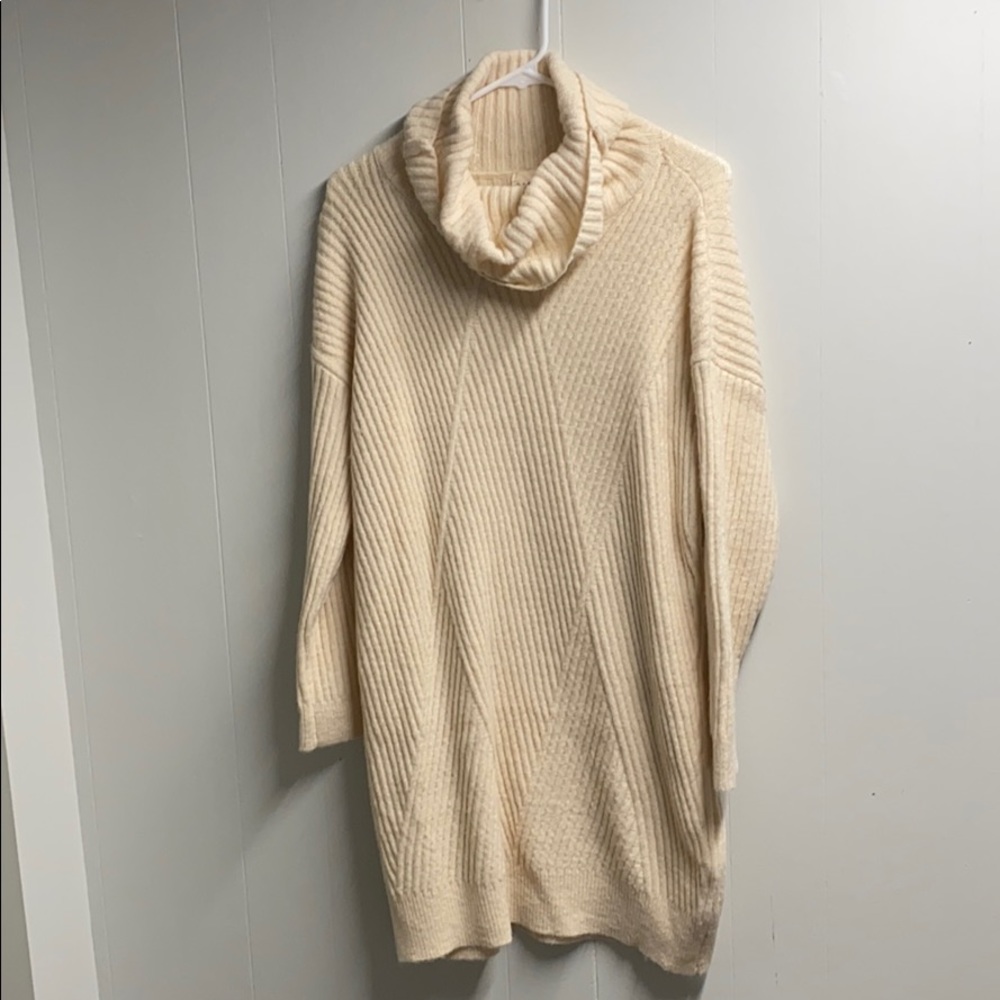 Cream Sweater Dress